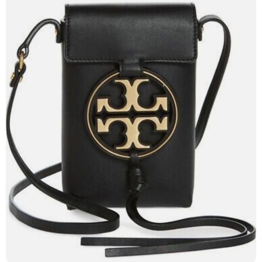 New Tory Burch Miller Metal Phone Crossbody Handbag